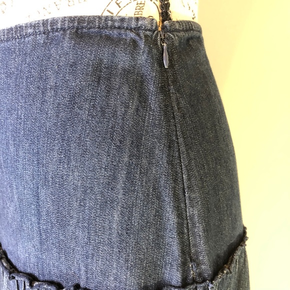 Jones Wear Jeans Denim Panel Skirt Size 4 - Picture 4 of 7